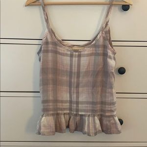 Plaid Cloth & Stone Tank